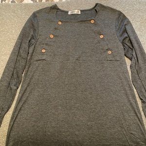 Maternity and nursing friendly long sleeve
